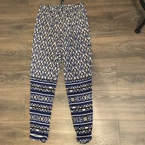 Harem style pants with draw strings